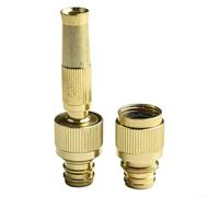 Boquilla de manguera ajustable G1/2 y G3/4 con cuerpo de aleación de aluminio que permite una transición suave a través de los modos de pulverización para gestión del agua al aire libre (G1/2 y G3/4)