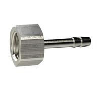 Boquilla de manguera atornillable, G 3/4 I, para manguera LW 19 mm, SW 32, latón negro, presión de trabajo máx. 25 bares, temperatura de funcionamiento Máx. 150 °C.