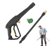 Boquilla de manguera de alta presión | pulverizador de jardín con chorro de fuerza | boquilla de manguera de alta presión para terraza, baño, construcción, cuidado del césped, lavado de coches