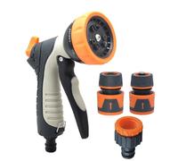 Boquilla de manguera de alto rendimiento - Pulverizador de limpieza | Boquilla pulverizadora de manguera con 9 patrones de pulverización ajustables para ducha de mascotas, vehículos, plantas, entrada