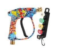 Boquilla de manguera de jardín, adaptador de riego portátil para exteriores, pulverizador ergonómico ajustable para jardín, entrada, cubierta, garaje, exteriores