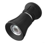 Boquilla de manguera de jardín ajustable de alta presión con conector de latón de 3/4 pulgadas, cuerpo de aleación de aluminio a prueba de fugas, agarre ergonómico TPR, para uso versátil en exteriores