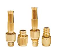 Boquilla de manguera de jardín de aleación de aluminio, pulverizador de alta presión ajustable para conexiones G1/2 G3/4, chorro de agua de inyección directa para lavadora y riego