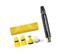 Boquilla de manguera de jardín ergonómica portátil con flujo de chorro turbo para una limpieza eficiente del hogar, boquilla ergonómica de manguera