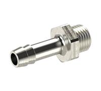 Boquilla de manguera de rosca, G 1 1/2 A, para manguera LW 32 mm, SW 55, MS vern, presión de trabajo máx. 25 bares, temperatura de funcionamiento Máx. 150 °C.