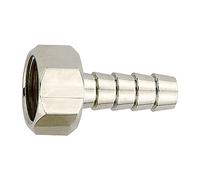 Boquilla de manguera enroscable, G 1/2 i, para manguera LW 8, SW 24, acero inoxidable 1.4571, presión de trabajo máx. 60 bares, temperatura de funcionamiento Máx. 150 °C.