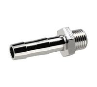Boquilla de manguera enroscable, G 1 A, para manguera LW 32, SW 38, acero inoxidable 1.4571, presión de trabajo máx. 60 bares, temperatura de funcionamiento Máx. 150 °C.