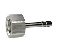 Boquilla de manguera enroscable, G 1 i, para manguera LW 19 mm, SW 38, latón interior, presión de trabajo máx. 25 bares, temperatura de funcionamiento Máx. 150 °C.