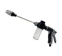 Boquilla de manguera potente para lavadora de alta presión, boquilla de pistola de chorro de agua de alta presión, boquilla de presión giratoria de tres modos (B, pistola de mango largo T8 + olla de