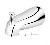 Boquilla de metal general con desviador, llenado rápido para tubos roscados IPS de 1/2 y 3/4 IPS, instalación simple de montaje en pared, accesorio de baño de larga duración, juego de reparación