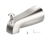 Boquilla de metal general con desviador, llenado rápido para tubos roscados IPS de 1/2 y 3/4 IPS, instalación simple de montaje en pared, accesorio de baño de larga duración, juego de reparación
