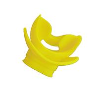 Boquilla de Mordida de Buceo de Silicona Moldeable Regulador Equipo de Buceo de Mordida VáLvula de EsnóRquel de Agua RespiracióN Amarillo