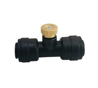 Boquilla de Nebulización de Latón Boquilla nebulizadora for exteriores Slip-Lock de latón for agua Kit boquillas nebulizadoras for sistema enfriamiento(Black 0.2mm)