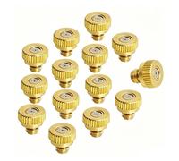 Boquilla de nebulización de latón, cabezales de repuesto con orificio de 0,5mm, conector de riego para sistema de refrigeración exterior de paisajismo de invernadero 10 piezas aperture0.1mm