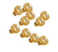 Boquilla de nebulización de latón macizo, cabezal de pulverización de enfriamiento atomizador de baja presión, rosca 10/24 UNC, para riego de plantas, nebulización de paisaj Thread length 9.5mm 0.1mm