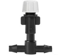 Boquilla de niebla ajustable para riego de jardín, chorro de pulverización gris con diseño antiobstrucción para sistema de nebulización de invernadero, accesorios de riego por goteo compatibles con(B)