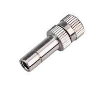 Boquilla de niebla de baja presión de latón para riego de jardín, cabezal pulverizador atomizador de conexión rápida para sistema de refrigeración de Patio de invernadero, 10 piezas 0.8mm（0.0315in）
