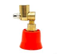 Boquilla de niebla de latón y polipropileno Spray ajustable para nebulizadores de alta presión Enfriamiento al aire libre Horticultura Invernadero Purificación de aire 38x69mm Rojo 1