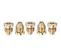 Boquilla de orificio de cañón de 5/10pcs de cañón, acero inoxidable/latón universal hilo nieve lanza/manguera de jardín/limpiador de cocina, boquilla de reemplazo del conector del pulverizador
