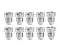 Boquilla de orificio de cañón de 5/10pcs de cañón, acero inoxidable/latón universal hilo nieve lanza/manguera de jardín/limpiador de cocina, boquilla de reemplazo del conector del pulverizador