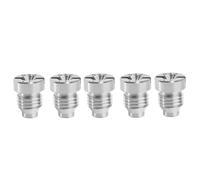 Boquilla de orificio de cañón de 5/10pcs de cañón, acero inoxidable/latón universal hilo nieve lanza/manguera de jardín/limpiador de cocina, boquilla de reemplazo del conector del pulverizador