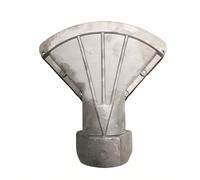 Boquilla de pico de pato, cabezal de pulverización de ventilador plano ancho resistente a altas temperaturas para refrigeración, secado, limpieza, apli aluminum alloy Style K - 2-inch internal thread