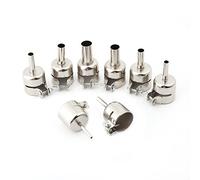 Boquilla de Pistola de Calor, 8pcs Kit de Boquilla de Pistola Universal para Herramienta de Reparación de Estación de Soldadura de Aire Caliente 850 850A 852 852D Acero Inoxidable(3/4/5/6/7/8/10/12mm)