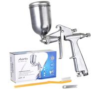 Boquilla de pistola mini de pintura metálica Auarita F-3 con inclinable 1mm, Pistola Pulverizadora Profesional Mini de Alimentación por para Pintura de Calidad en Aerógrafo