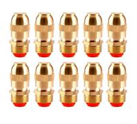 Boquilla de pulverización, 1/10 piezas de rociador de nebulización de latón ajustable con rango de 3-6 m, 100-130 l/h para refrigeración de riego de invernadero de jardín (10 piezas)