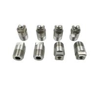 Boquilla de pulverización de abanico plano, Boquilla en abanico plano de acero inoxidable, pulverizador cono lleno gran angular for lavadoras y herramientas jardín(1.5inch 18.31mm)