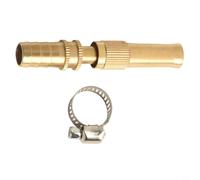 Boquilla de pulverización de aleación de cobre de alta presión, vara de riego ajustable de 6 vías para riego de jardín, lavado de coche, limpieza de patio, se adapta a mangueras de 12 mm, paquete de 2