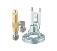 Boquilla de pulverización de atomización de aire con sifón, tamaño de partícula de flujo ajustable para quemadores de aceite residual, varios tamaños de agujero, latón, aluminio, 78 mm, longitud 18 mm