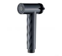 Boquilla de pulverización de inodoro de modo dual con control de flujo ajustable para limpieza personal, construcción ABS inoxidable (negro)