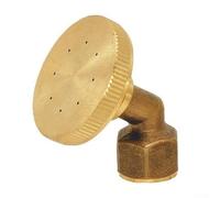 Boquilla de pulverización de latón de 8 agujeros, cabezal de niebla atomizadora de alta presión, rosca interna, accesorio de riego para manguera amarilla 4x3,5 cm para jardín agrícola