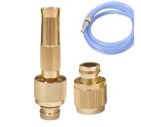 Boquilla de pulverización de manguera, boquilla de manguera de agua resistente, adaptador de grifo de manguera para exteriores, boquilla de agua, boquillas de manguera de latón, boquilla rociadora de