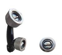 Boquilla de pulverización de ventilador de alta presión para riego de jardines agrícolas, opciones de 1/2/3 agujeros, tipos K-5 y D-5, boquilla de niebla de ahorro de agua ABS negra (agujero único D-5