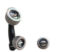 Boquilla de pulverización de ventilador de alta presión para riego de jardines agrícolas, opciones de 1/2/3 agujeros, tipos K-5 y D-5, boquilla de niebla de ahorro de agua ABS negra (K-5 un solo