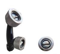 Boquilla de pulverización de ventilador, modelos K-5 y D-5 atomizador de riego de alta presión de ahorro de agua resistente al óxido para uso en invernadero y jardín (agujero simple D-5)