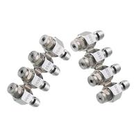 Boquilla de pulverización plana acero inoxidable, Boquilla de lavado a presión 4 vías 4000PSI 2-3GPM 1/4 pulgadas Conexión rápida Acero inoxidable 2 piezas(2pcs)