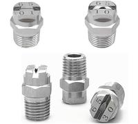 Boquilla de pulverización plana en abanico, 5 boquillas de acero inoxidable for abanico plano