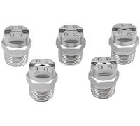 Boquilla de pulverización plana en abanico, 5 boquillas de pulverización abanico plano, boquilla acero inoxidable for hidrolimpiadoras alta presión