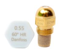 Boquilla de quemador de aceite DANFOSS cabeza redonda 0,55/60° cono hueco