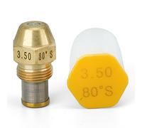 Boquilla de quemador de cobre de 80 grados con filtro de acero inoxidable para combustibles óptimos, atomización, punta de estufa industrial