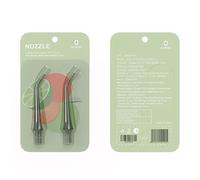 Boquilla de repuesto estándar Oclean N10, solo para irrigador bucal W10, irrigador oral profesional (paquete de 2) - verde