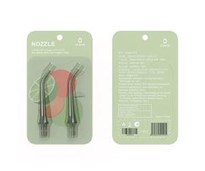 Boquilla de repuesto estándar Oclean N10, solo para irrigador bucal W10, irrigador oral profesional (paquete de 2) - verde