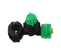 Boquilla de riego antigoteo con interruptor de control de flujo ajustable, abrazadera de tubo de riego de jardín para pulverizador agrícola, ajuste de sistema de goteo de invernadero para ahorrar (20
