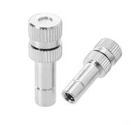 Boquilla de riego, boquilla de riego de cobre ajustable, cabezal de aspersor de niebla de agua, micronebulización, accesorios para plántulas de invernadero de jardín 20 piezas 0.6mm（0.0236in）