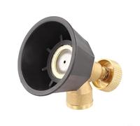 Boquilla de riego de jardín de latón ajustable agrícola con control de atomización, cobre negro para cabezal de rociador ciclónico para sistema de torbellino, inoxidable