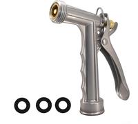 Boquilla de riego de metal para jardín, rociador de manguera de jardín, boquilla de riego multifuncional ajustable a prueba de fugas