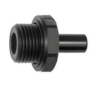 Boquilla de rosca POM, G 1/2, para manguera de diámetro exterior de 12 mm, presión de trabajo máx. 10 bares.